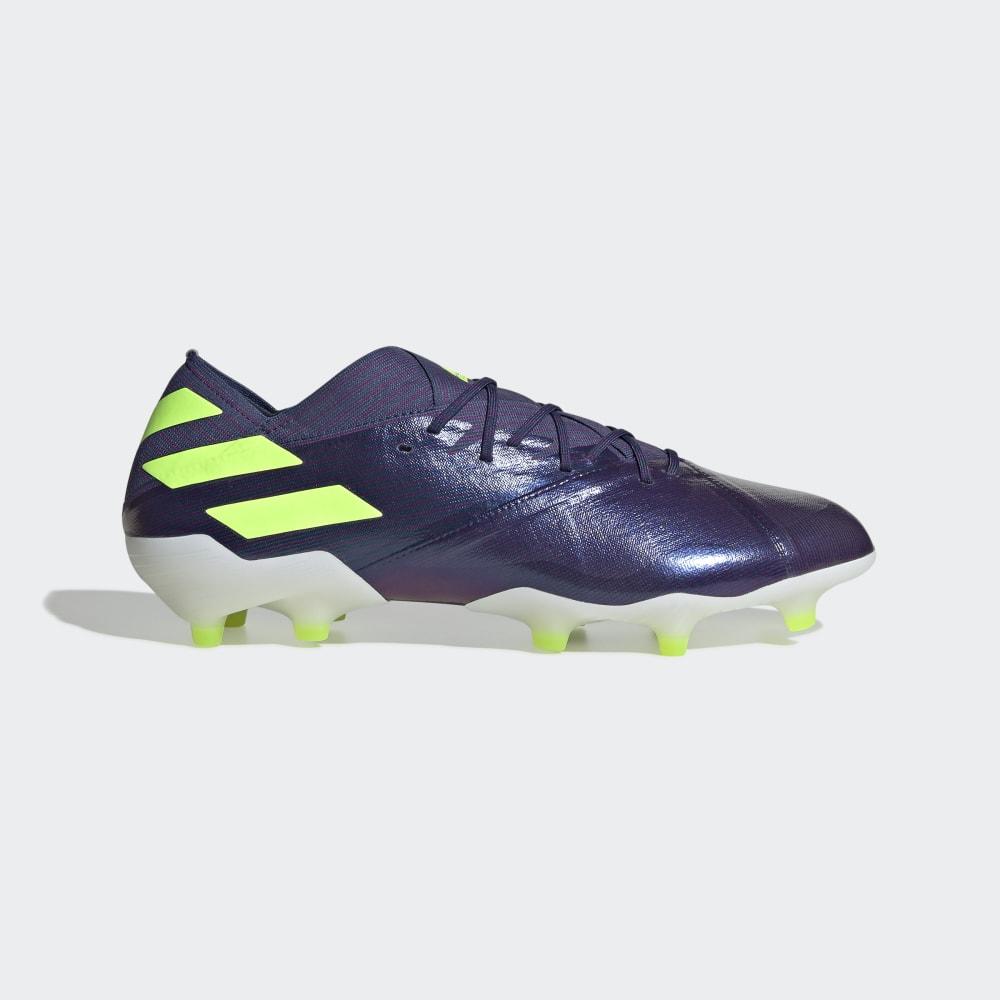 Ghete Fotbal Adidas Nemeziz Messi 19.1 Firm Ground Barbati Romania - Indigo/Verzi/Violet EG7332
